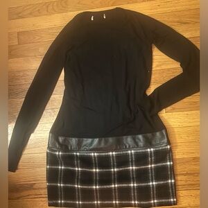 BAILEY 44 Black and White Plaid Dress, Size: 6, EUC